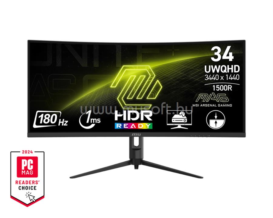 MSI 342CQR E2 ívelt Gaming Monitor