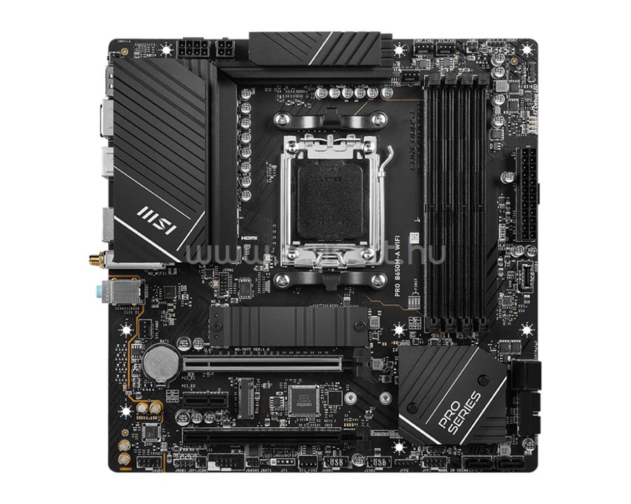 MSI alaplap PRO B650M-A WIFI (AM5,  mATX)