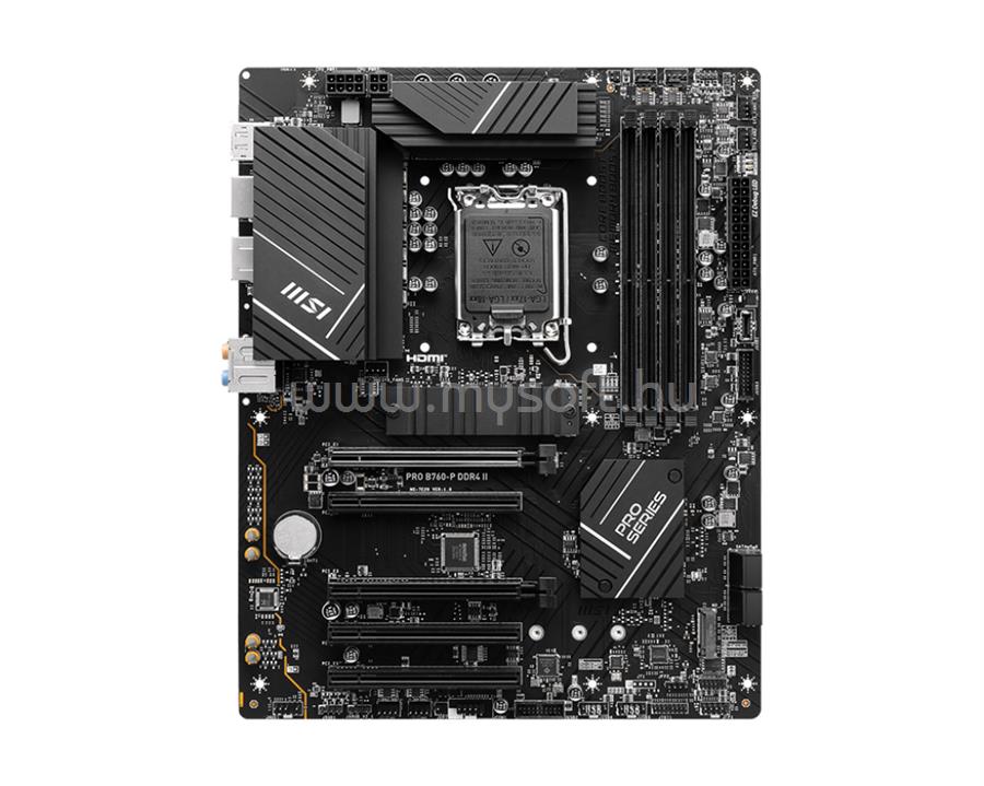 MSI alaplap PRO B760-P DDR4 II (LGA1700, ATX)