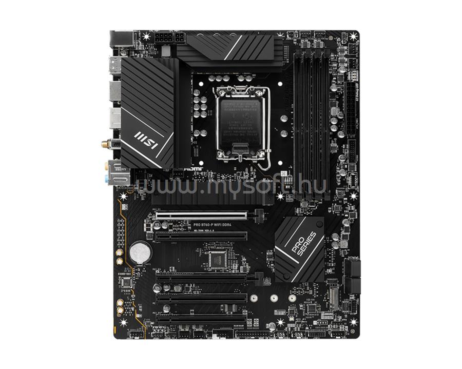 MSI alaplap PRO B760-P WIFI DDR4 (LGA1700, ATX)