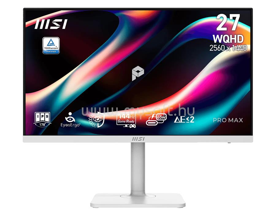 MSI Business PRO MAX 271QPHW E14 Monitor (fehér)