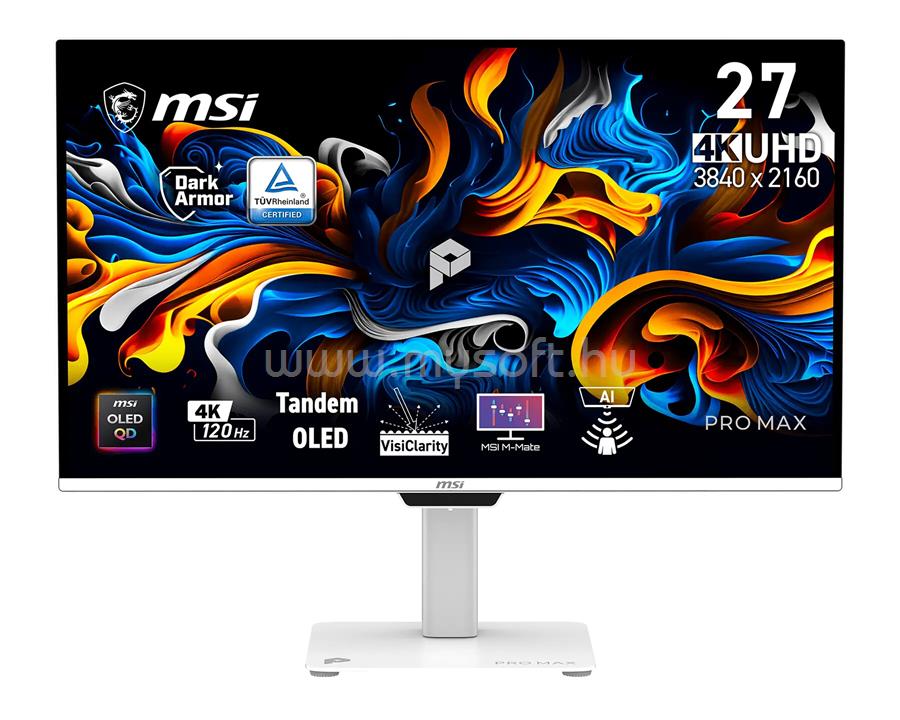 MSI Business PRO MAX 271UPXW12G Monitor (fehér)
