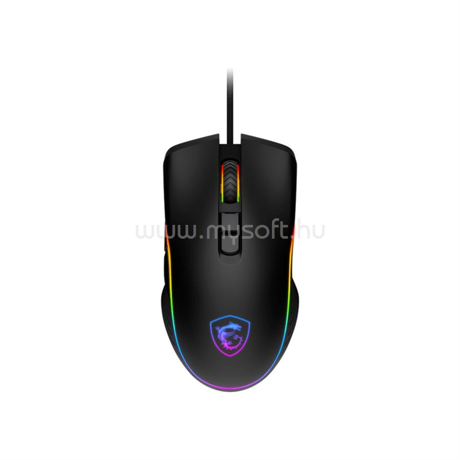 MSI FORGE GM300 optikai gamer vezetékes egér (fekete)