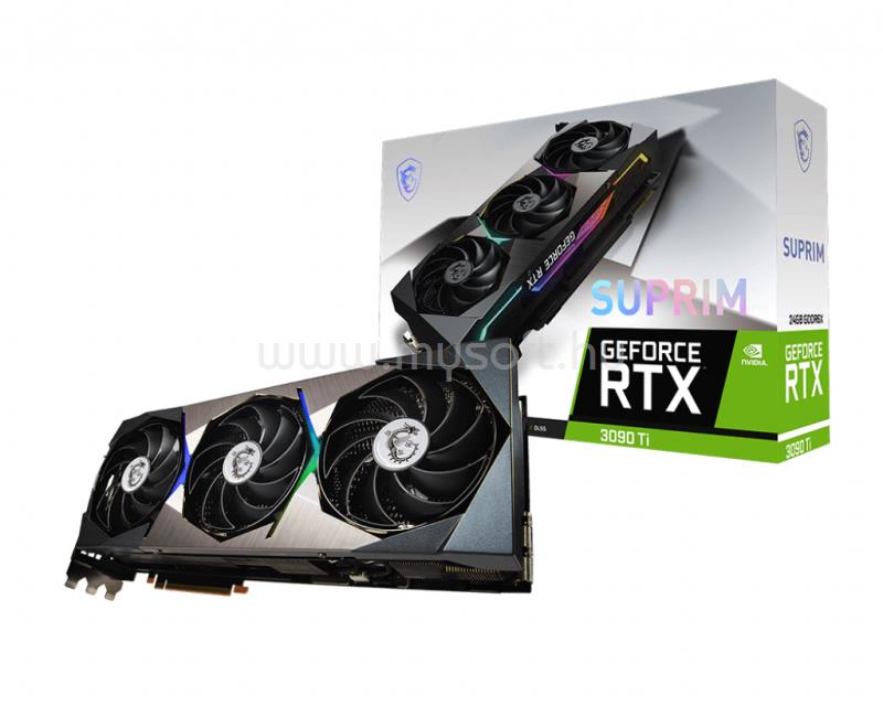 MSI Videokártya nVidia GeForce RTX 3090 Ti SUPRIM X 24G