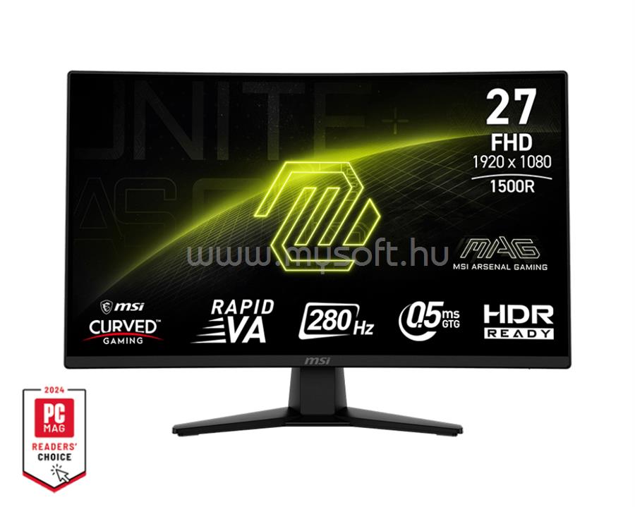 MSI MAG 274CXF Gaming ívelt Monitor