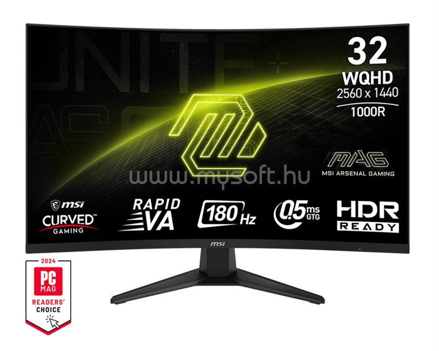 MSI MAG 325CQF ívelt Gaming Monitor