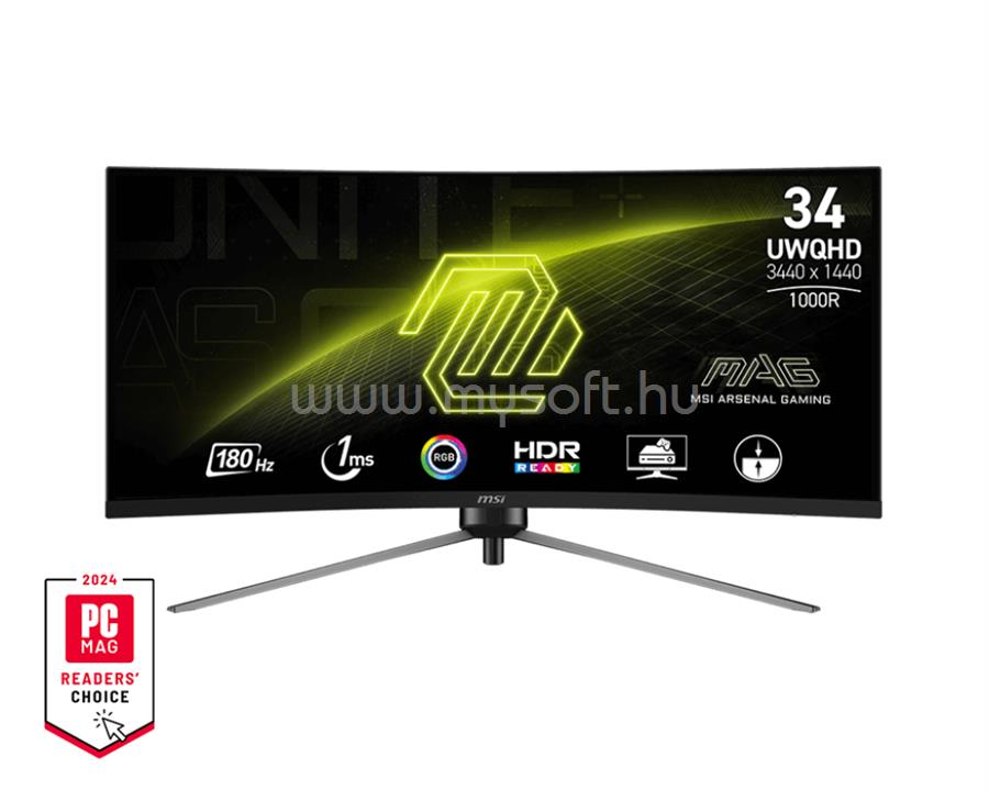 MSI MAG 345CQR ívelt Monitor