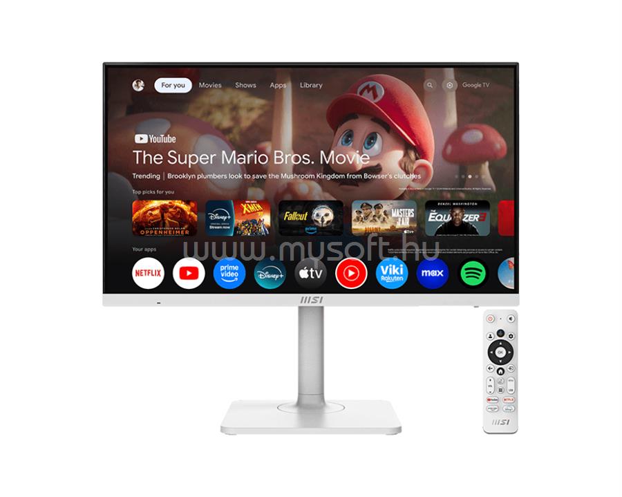 MSI Modern MD272UPSW Smart Monitor (fehér)