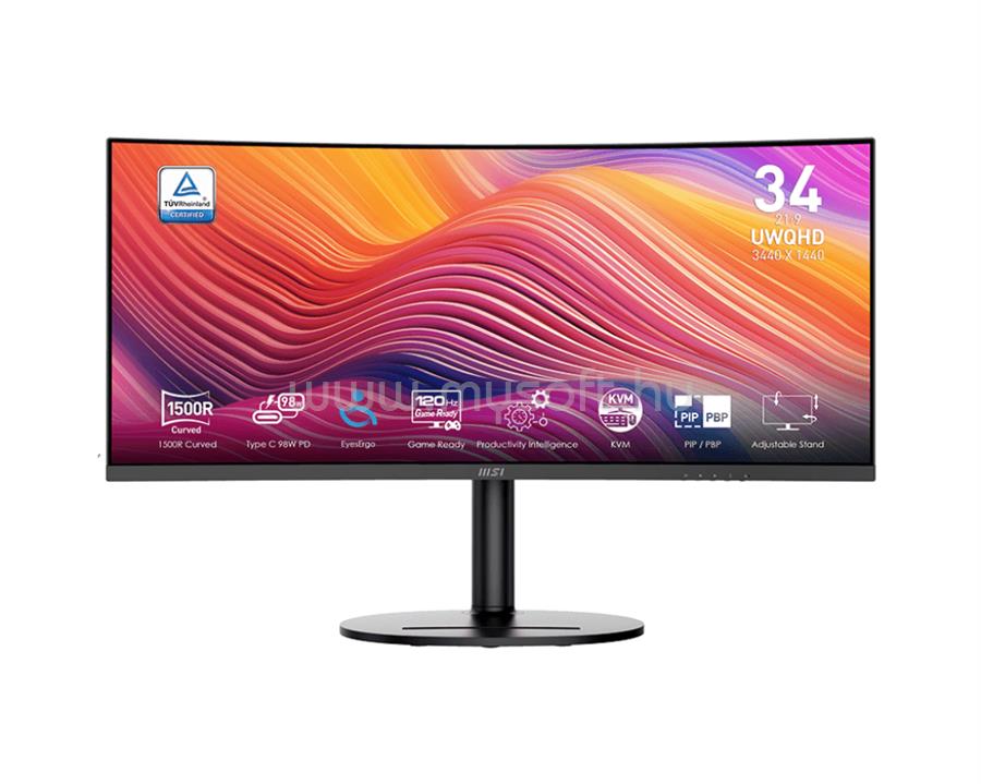 MSI Modern MD342CQP ívelt Monitor