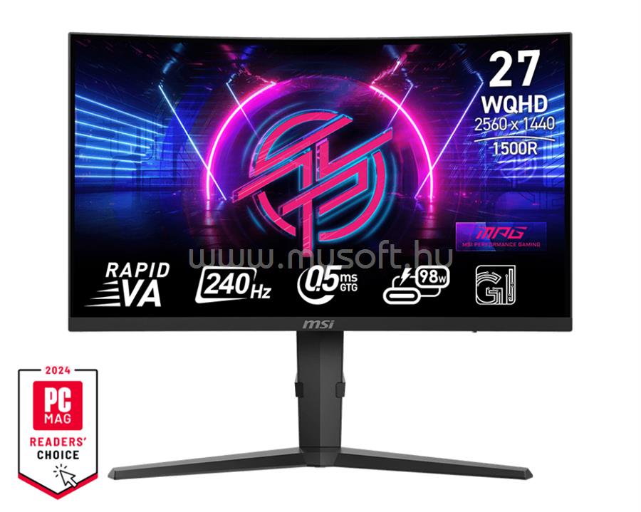 MSI MPG 275CQRXF ívelt Gaming Monitor