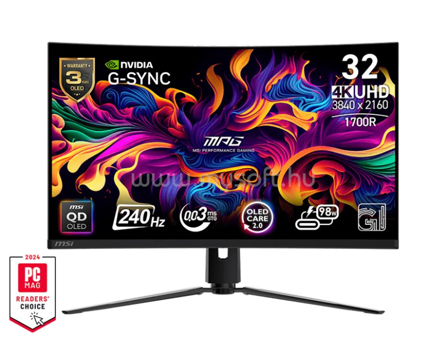 MSI MPG 321CURX ívelt Gaming Monitor