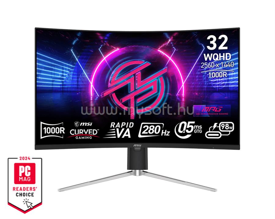 MSI MPG 325CQRXF ívelt Gaming Monitor