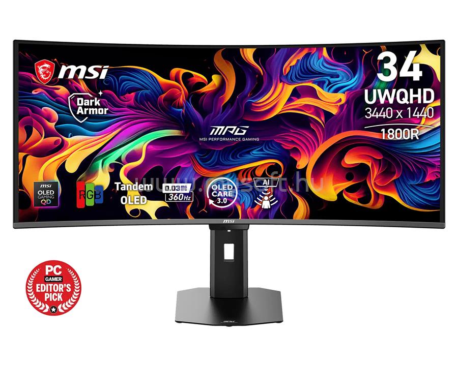 MSI MPG 341CQR X36 ívelt Gaming Monitor