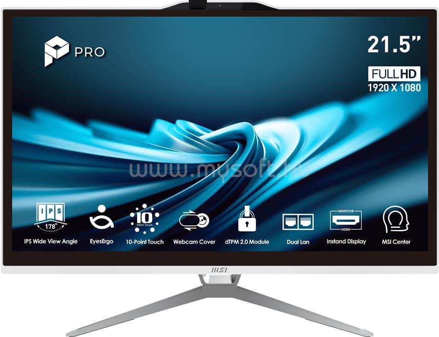 MSI PRO AP222T 14M Touch All-in-One PC (White)