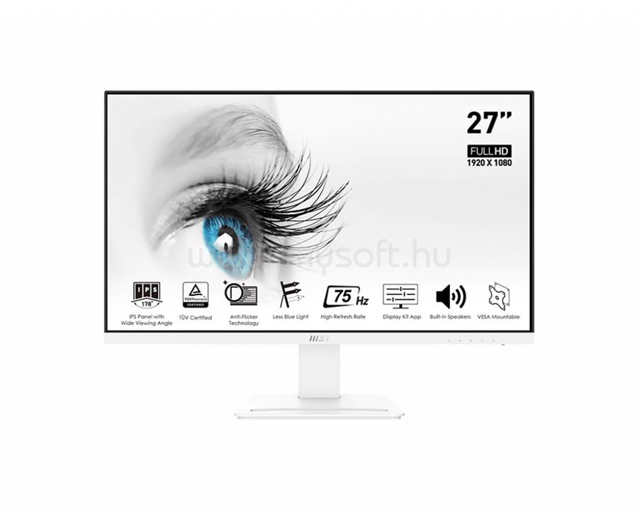 MSI PRO MP273W Monitor (fehér)