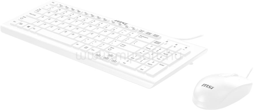 MSI SK9626MW vezetékes billentyűzet + egér (fehér)