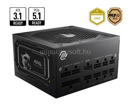 MSI tápegység MAG A850GL PCIE5 II Gen 5.0 V2 850W moduláris 80+ Gold MAG_A850GL_PCIE5_II small