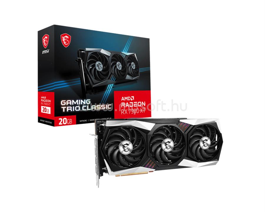 MSI Videokártya AMD RX 7900 XT GAMING TRIO CLASSIC 20GB DDR6