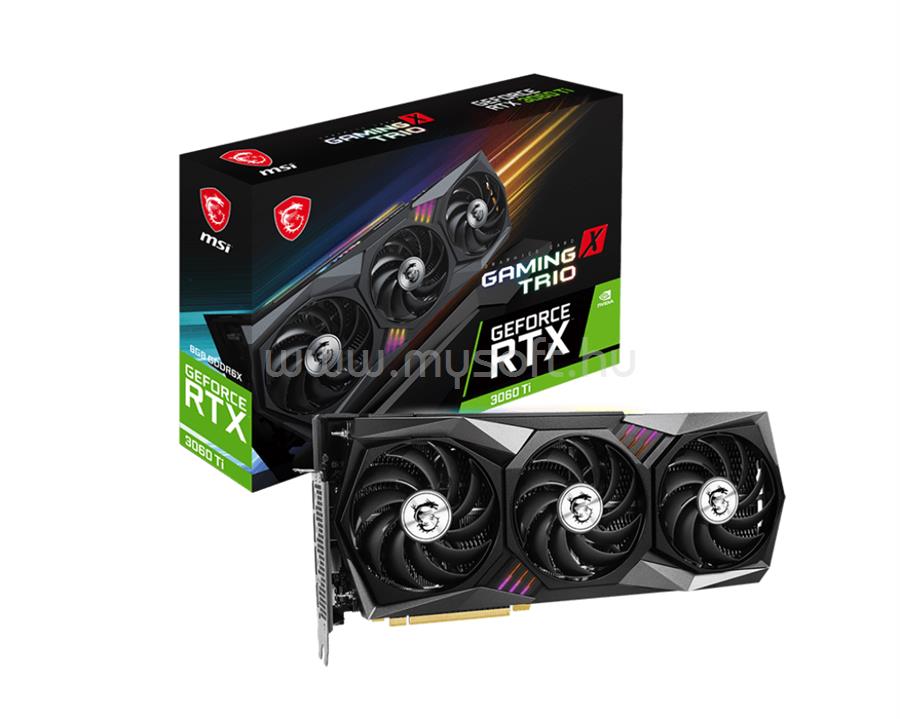 MSI Videokártya nVidia GeForce RTX 3060 TI GAMING X TRIO 8GD6X 8GB GDDR6X