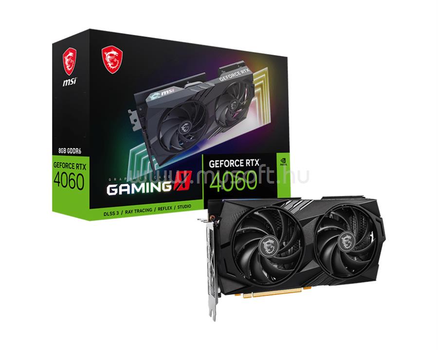 MSI Videokártya nVidia GeForce RTX 4060 GAMING X 8GB GDDR6