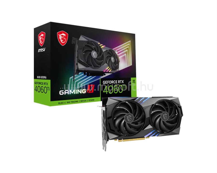 MSI Videokártya nVidia GeForce RTX 4060 TI GAMING X 8GB DDR6