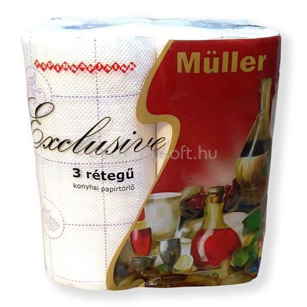 MÜLLER Exclusive 3rétegű 2tekercs/csomag háztartási papírtörlő