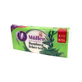MÜLLER Papírzsebkendő 4 rétegű 100 db/csomag Bambusz - fehér tea illatú Müller MÜLLER_42603 small