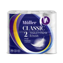 MÜLLER Toalettpapír 2 rétegű kistekercses 100% cellulóz 100 lap/tekercs 24 tekercs/csomag Classic MÜLLER_54463 small