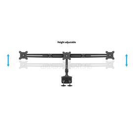 MULTIBRACKETS 3 karos asztali konzol, M VESA Desktopmount Triple Desk Clamp 15