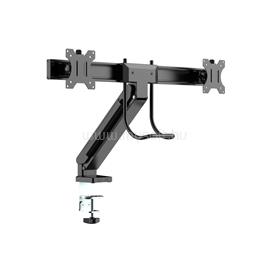 MULTIBRACKETS asztali konzol (2 képernyős), M Deskmount Slim Basic Dual (17-27", max.VESA: 200x200 mm, 6 kg) 7350073739981 small