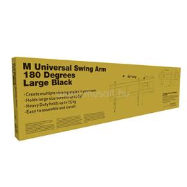 MULTIBRACKETS Fali konzol, M Universal Swing Arm 180 Degrees Large Black (48-69
