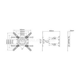 MULTIBRACKETS Fali konzol, M VESA Flexarm M Full Motion Single 7350105210839 small