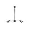MULTIBRACKETS Fali konzol, M VESA Flexarm Thin Black Large 7350105210143 small