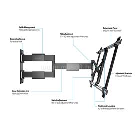 MULTIBRACKETS Fali konzol, M VESA Flexarm Thin Black Large 7350105210143 small