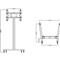 MULTIBRACKETS gurulós padló állvány 180 Single, 32-63
