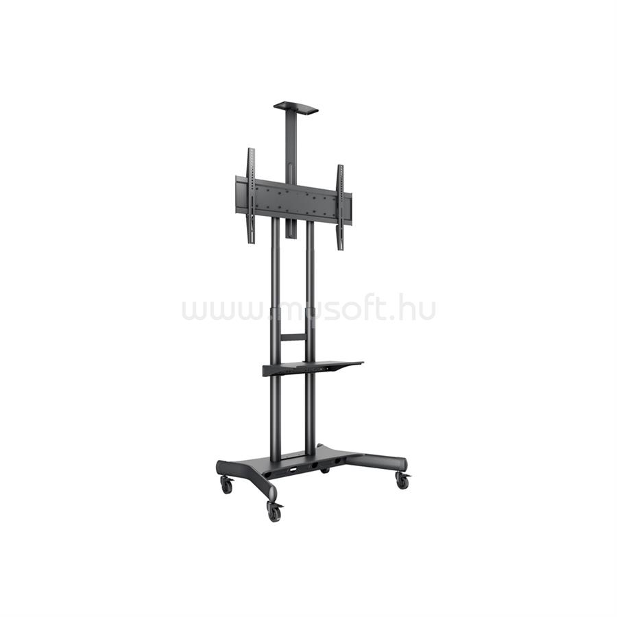 MULTIBRACKETS gurulós padló állvány Basic 180 Single, 55-80", Polc és Kamera állvánnyal, fekete