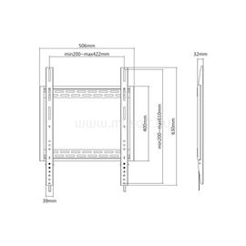 MULTIBRACKETS M Universal Wallmount HD Portrait 100kg 400x600 7350073738830 small