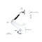 MULTIBRACKETS Rögzítőkészlet (csuklós kar, asztali rögzítés), M VESA Gas Lift Arm Single White HD (15