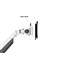 MULTIBRACKETS Rögzítőkészlet (csuklós kar, asztali rögzítés), M VESA Gas Lift Arm Single White HD (15