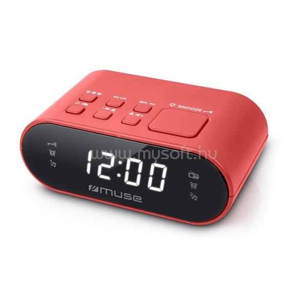 MUSE M-10RED rádiós óra