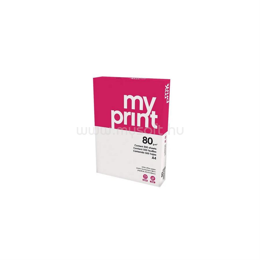 MY PRINT Másolópapír A4, 80g, 500ív/csomag