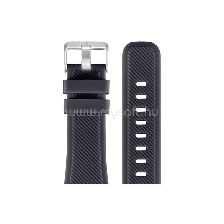 MYKRONOZ 22mm gumiszíj fekete