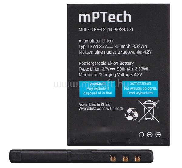 MYPHONE Myphone 1075 Halo 2 akku 900mAh LI-ION