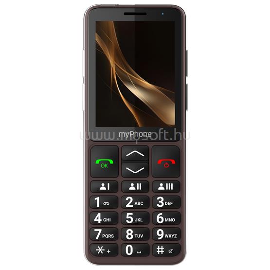 MYPHONE BUENO 4G LTE Praline Collection 2,8" mobiltelefon (barna)