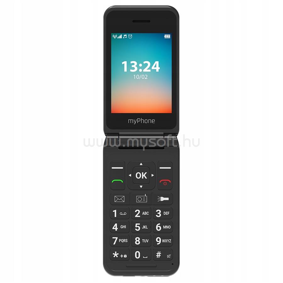 MYPHONE FLIP LTE 2,8" mobiltelefon (fekete)
