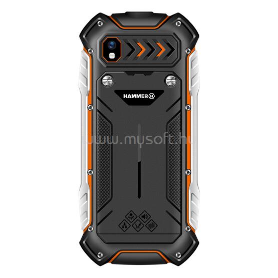 MYPHONE HAMMER Boost LTE 2,4" 256MB/64GB bővítési lehetőség Dual SIM csepp-, por- és ütésálló mobiltelefon - fekete/narancssárga