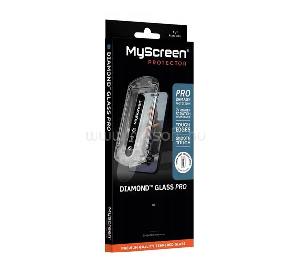 MYSCREEN iPhone Air MYSCREEN DIAMOND GLASS PRO FIT FRAME képernyővédő üveg 9H + segédkeret FEKETE