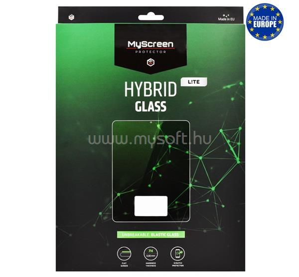MYSCREEN T Tablet 5G ( 2023 ) HYBRIDGLASS LITE képernyővédő üveg 2.5D, NEM íves, ÁTLÁTSZÓ