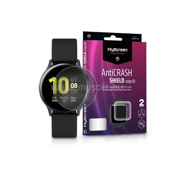 MYSCREENPROTECTOR MSP LA-1919 Samsung Galaxy Watch Active2 (44mm) AntiCrash Shield Edge3D 2db-os kijelzővédő fólia