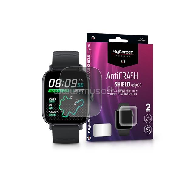 MYSCREENPROTECTOR MSP LA-2092 Amazfit GTS 3 AntiCrash Shield Edge3D 2db ütésálló képernyővédő fólia